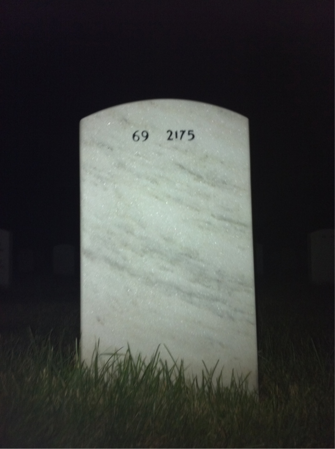 Back of headstone — Clem Markham
