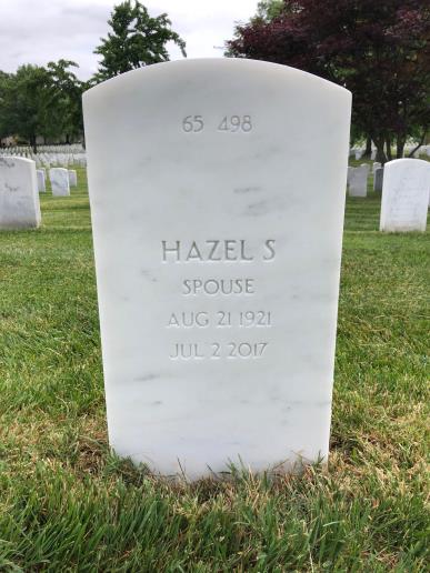 Back of headstone — Bruce Archer