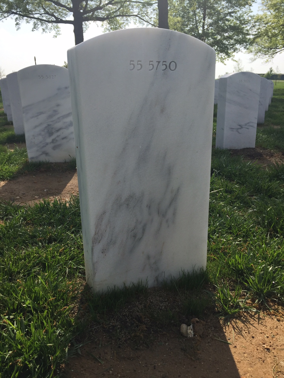Back of headstone — Gloria Baisey