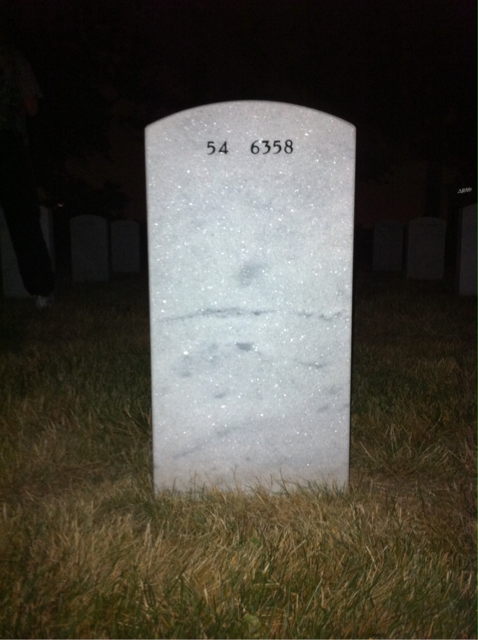 Back of headstone — William Wood