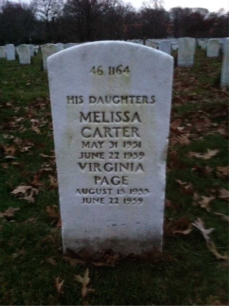 Back of headstone — Daniel Bailey