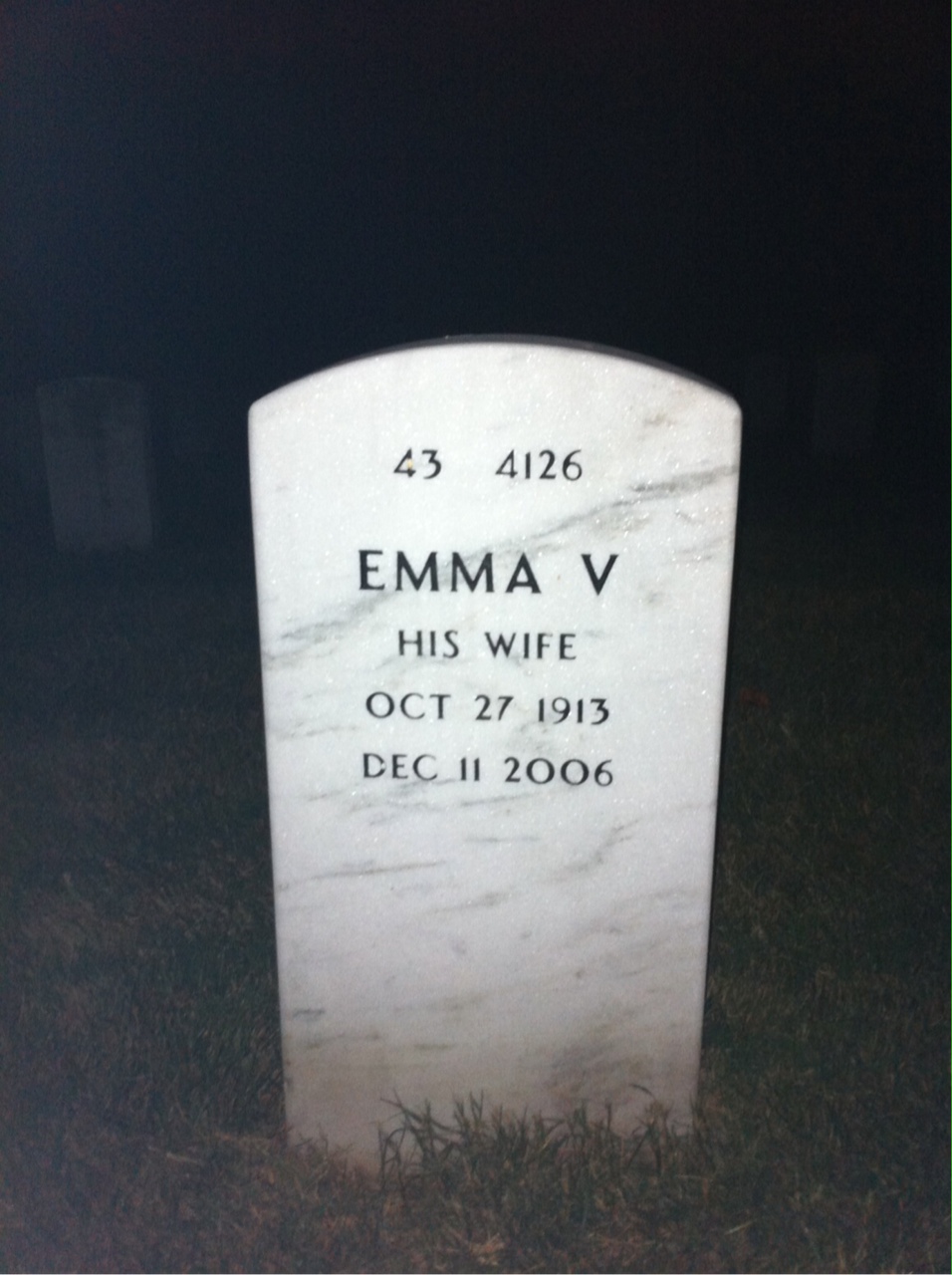 Back of headstone — Joseph Murphy