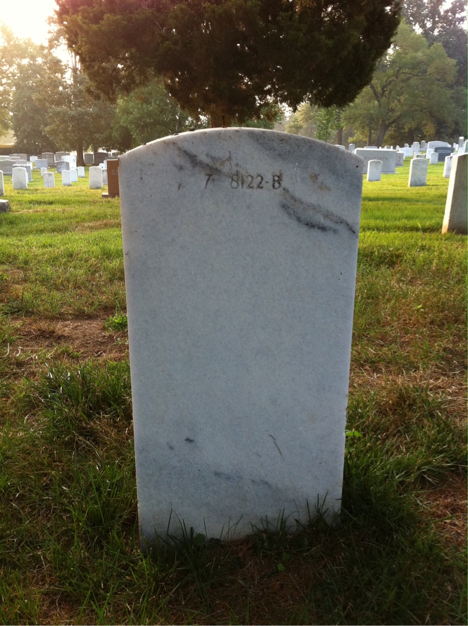 Back of headstone — Rose Alexander