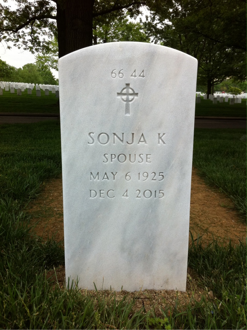 Back of headstone — Thomas Howell
