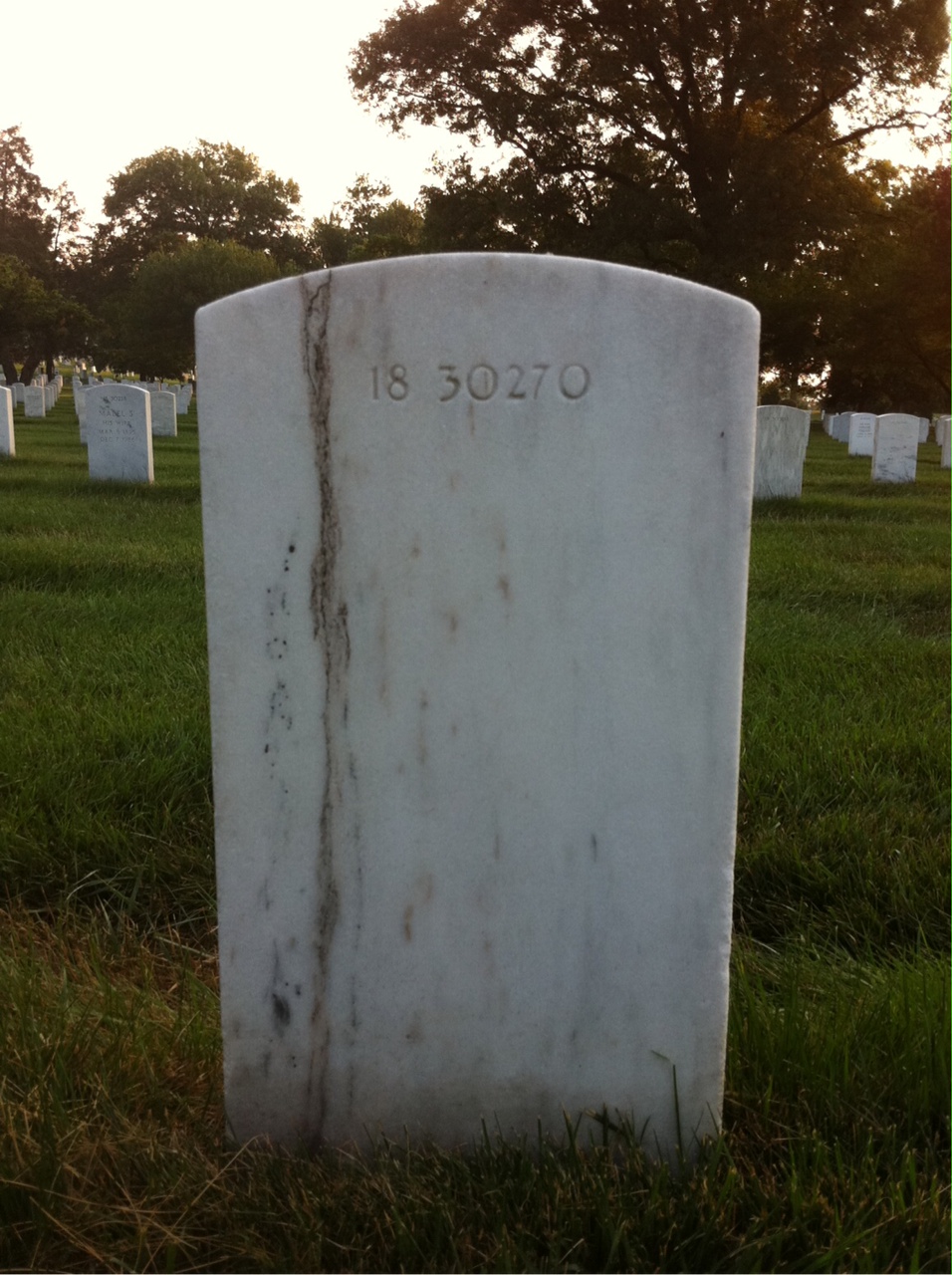Back of headstone — Kate Murray