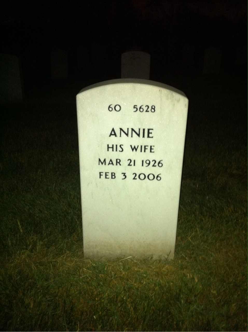 Back of headstone — Harry Newett