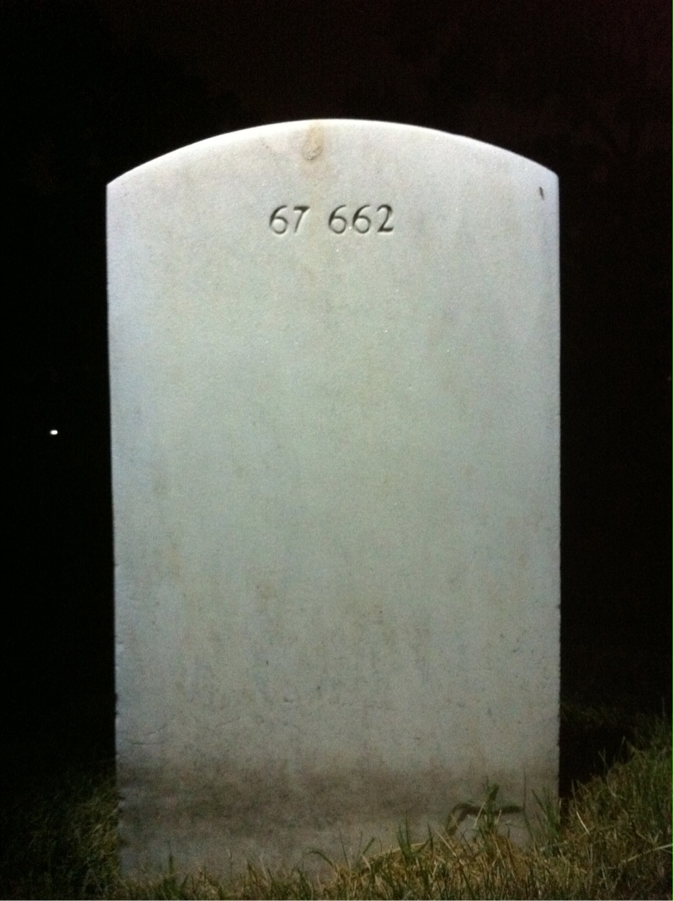 Back of headstone — Richard Andrews