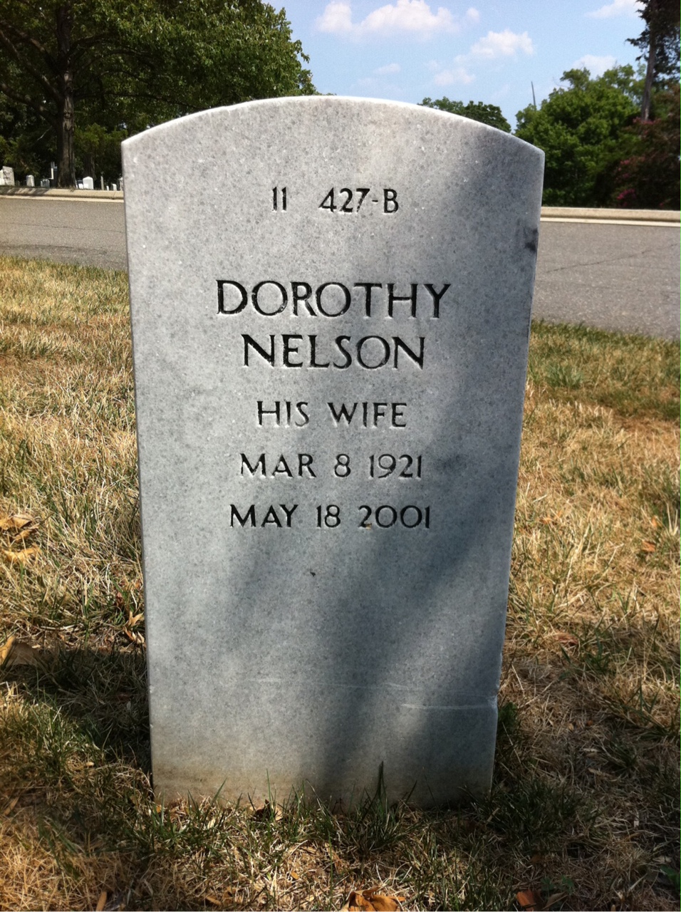 Back of headstone — John Bohlender