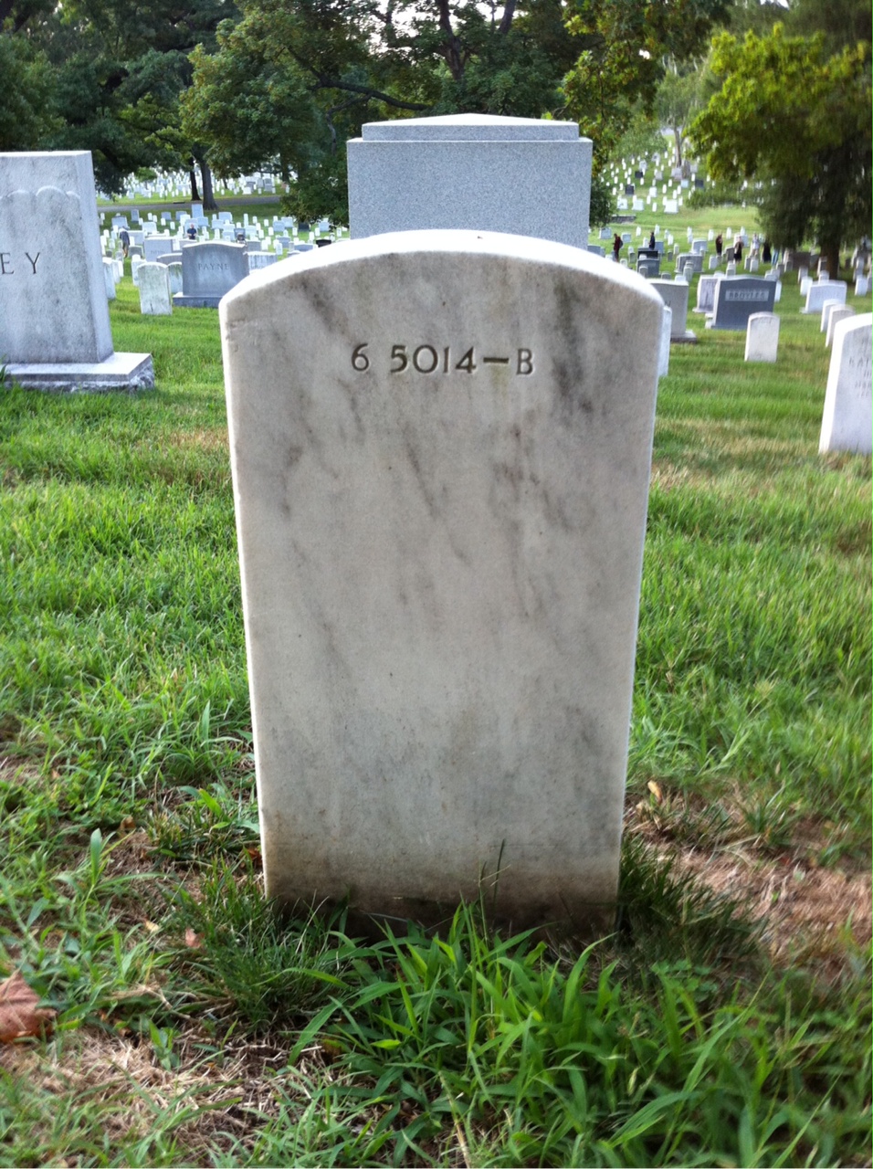 Back of headstone — Jane Bagley