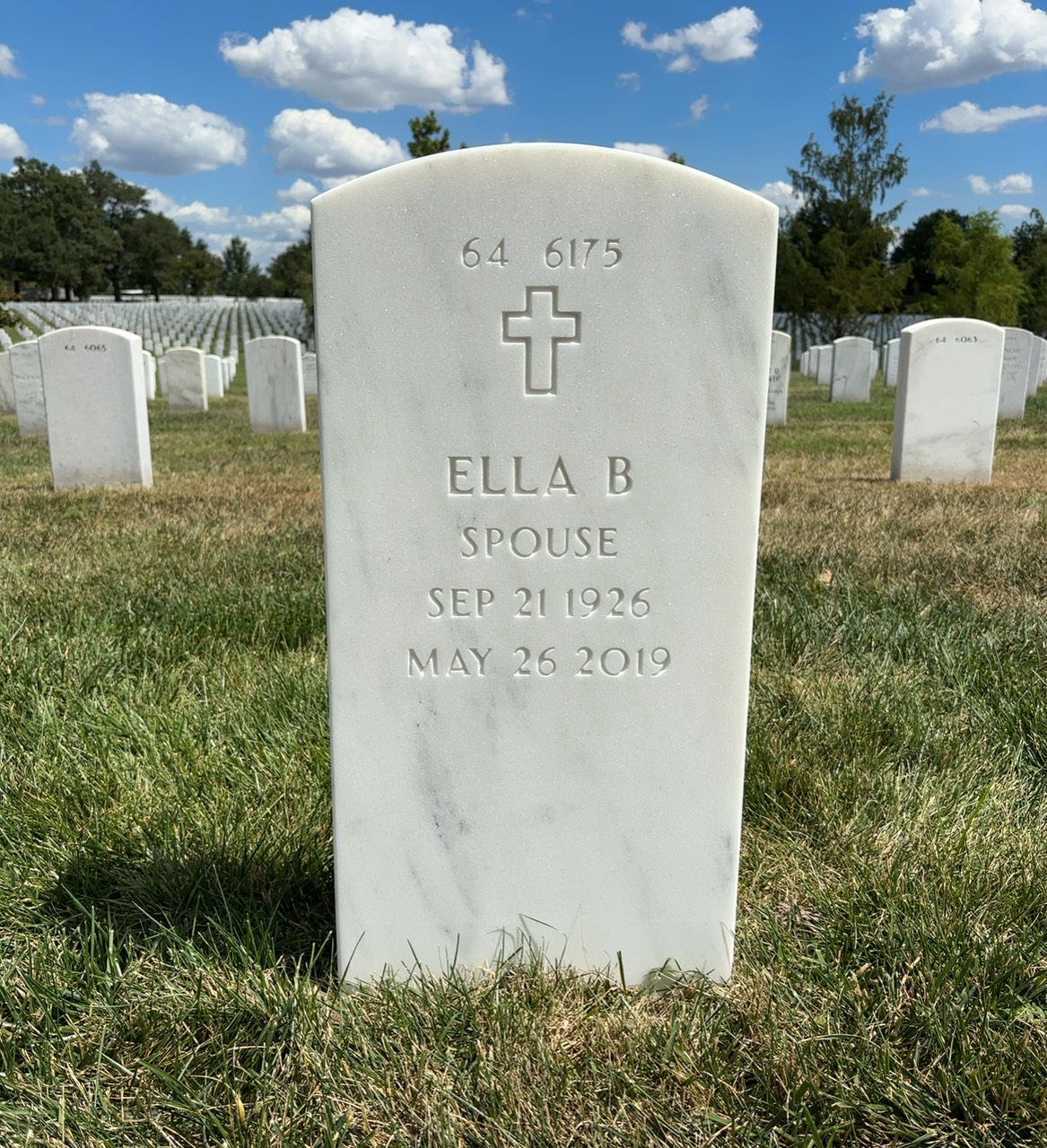 Back of headstone — Morton Wood