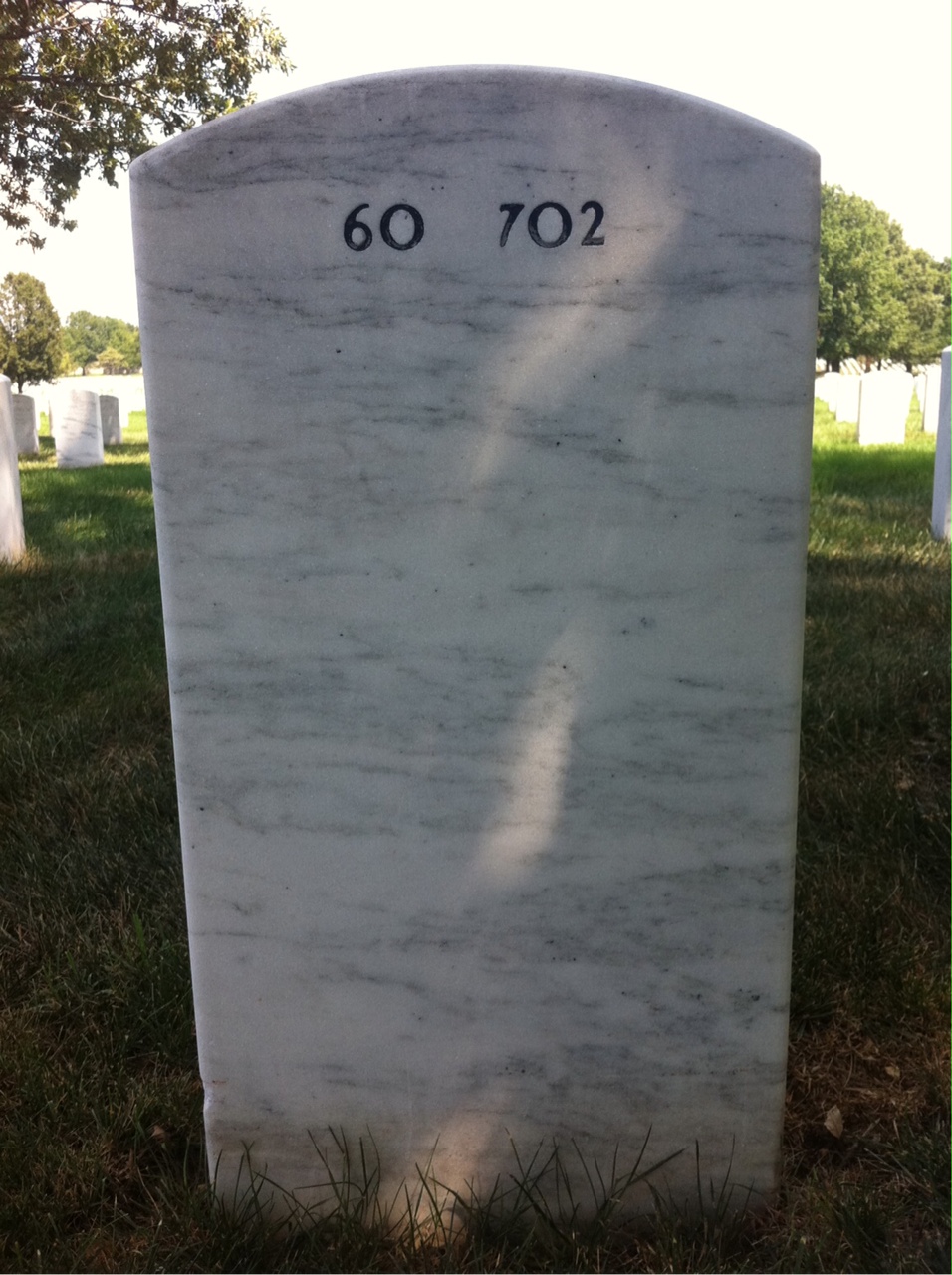 Back of headstone — Edward Mazzio