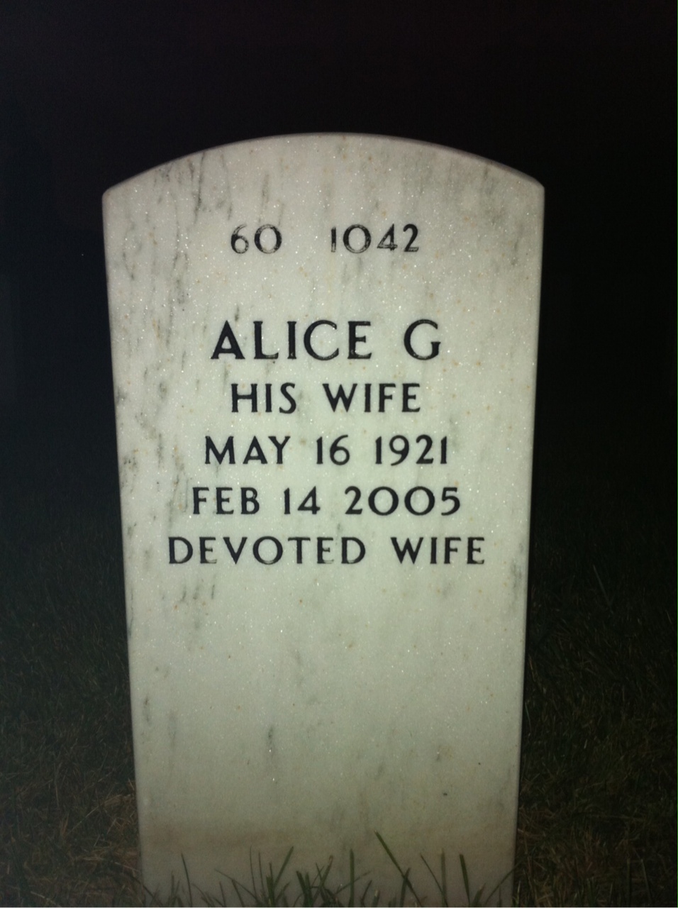 Back of headstone — Francis Immler