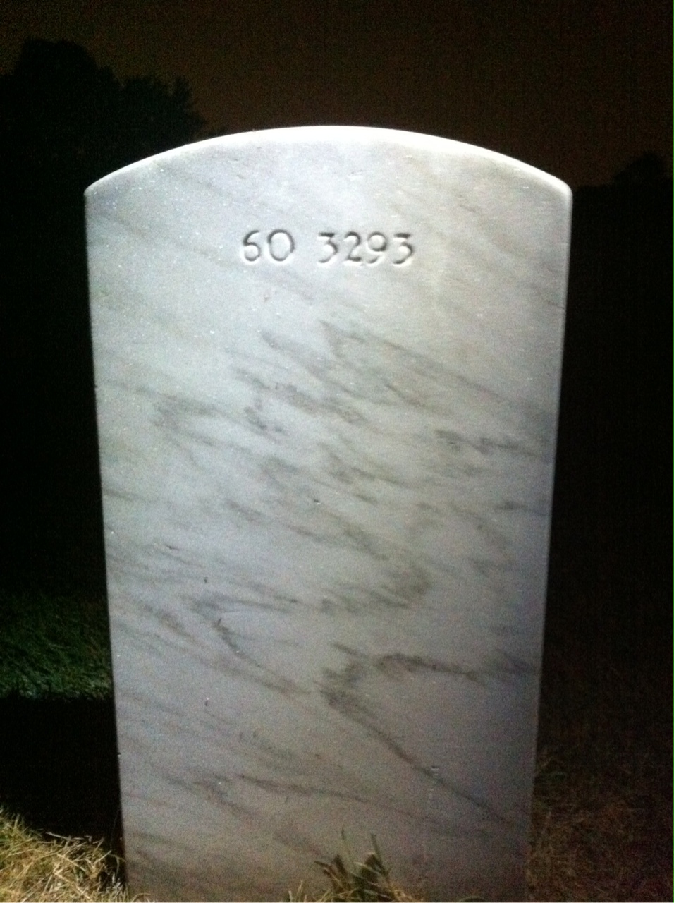 Back of headstone — John Muerdler