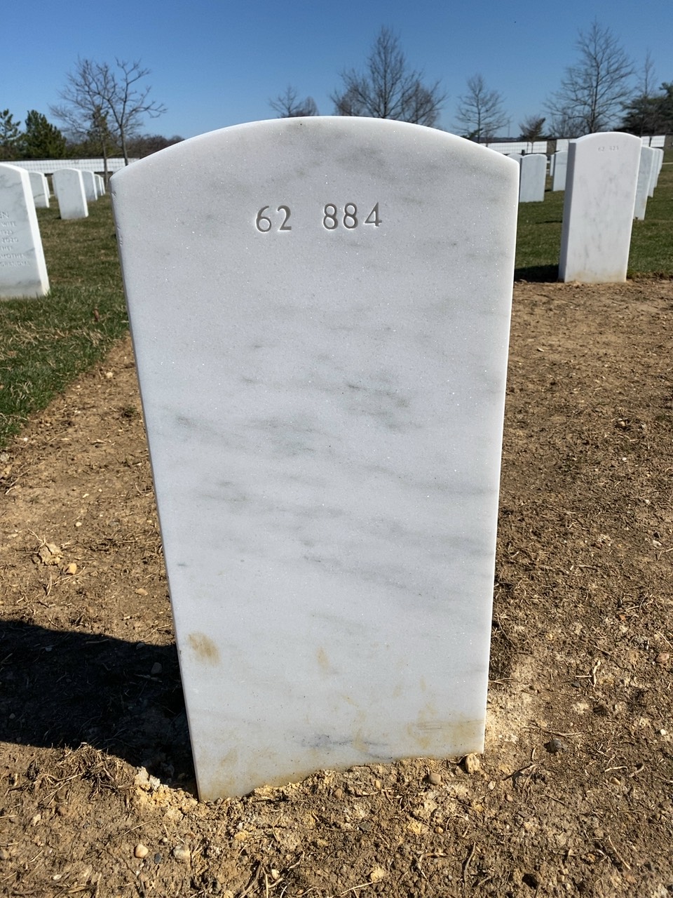 Back of headstone — William O Whittemore