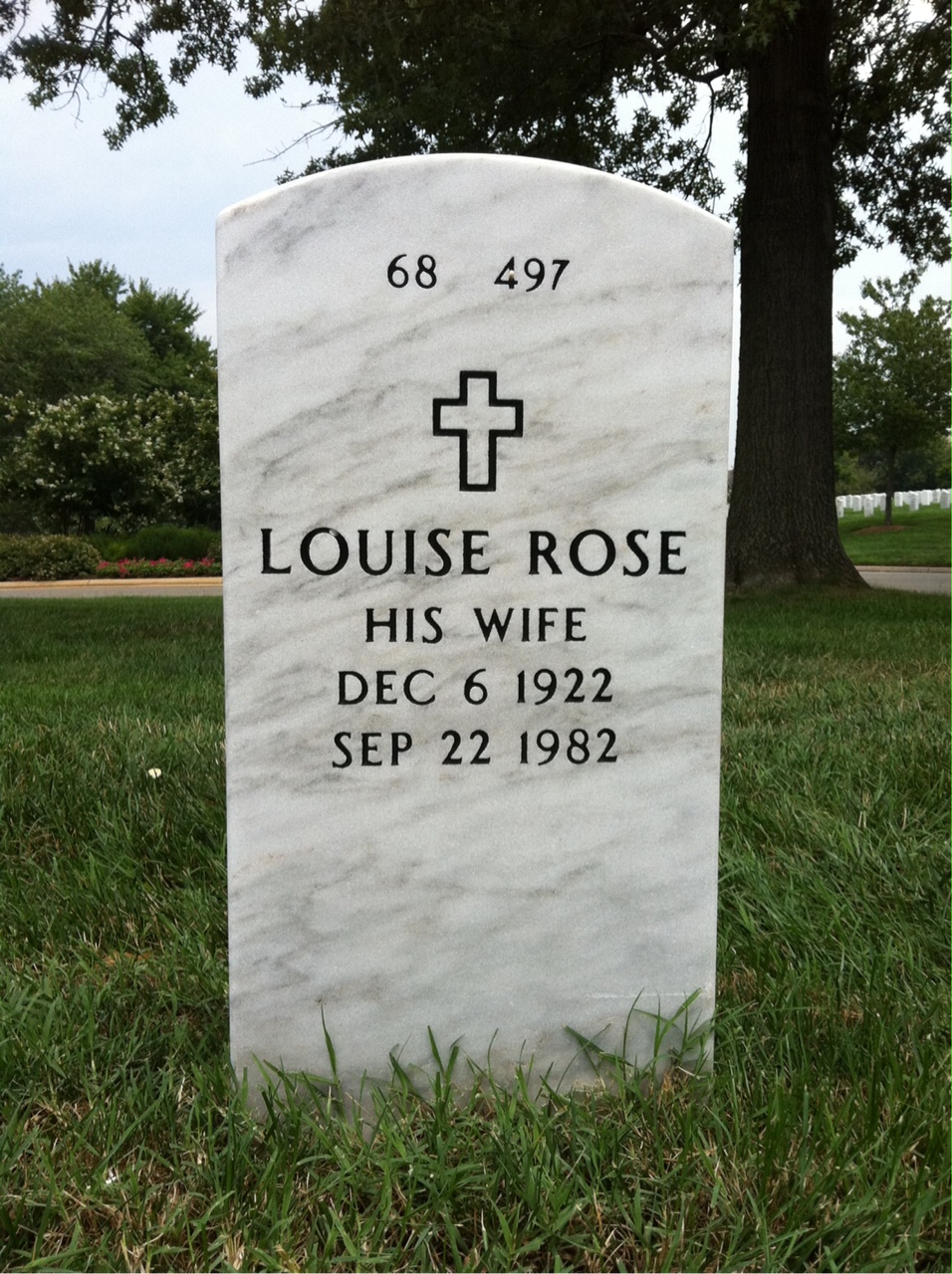 Back of headstone — Clayton Merrill