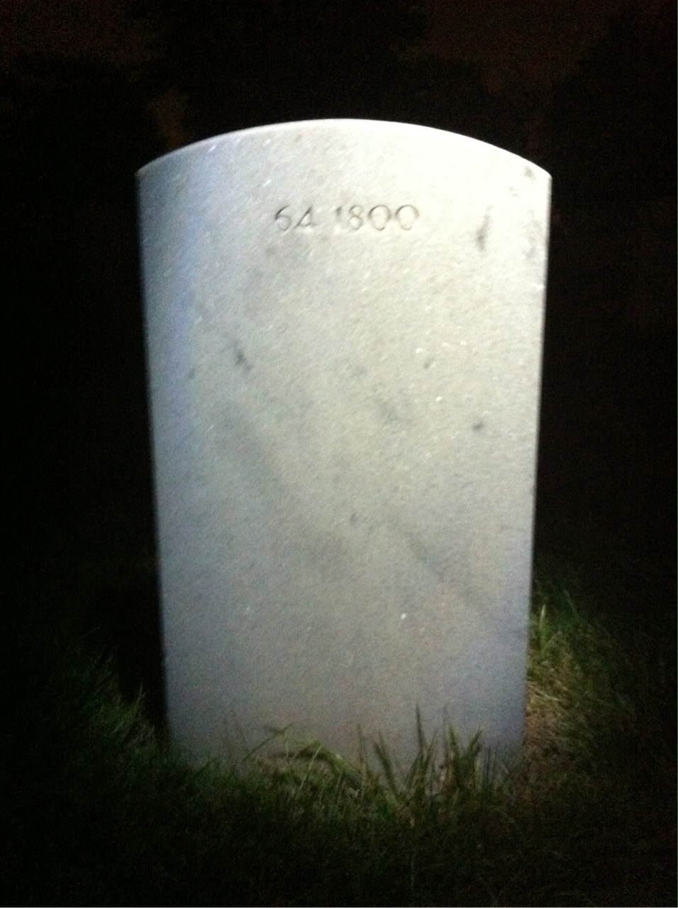 Back of headstone — Thomas S Skyta