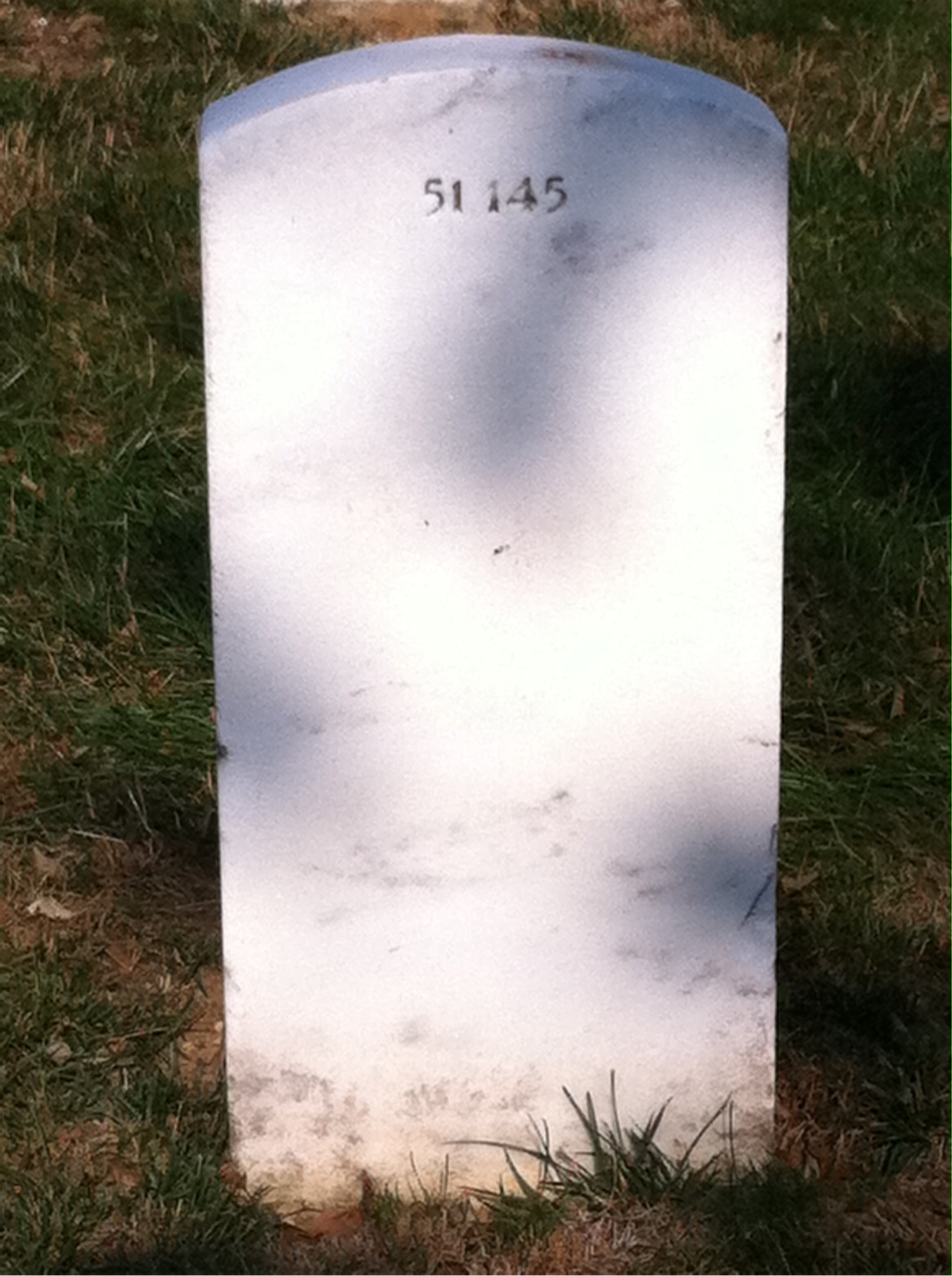 Back of headstone — Harry Arnold