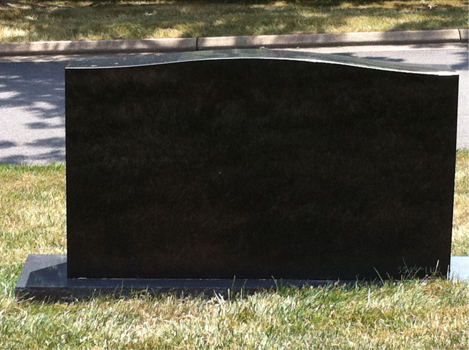 Back of headstone — John Peters