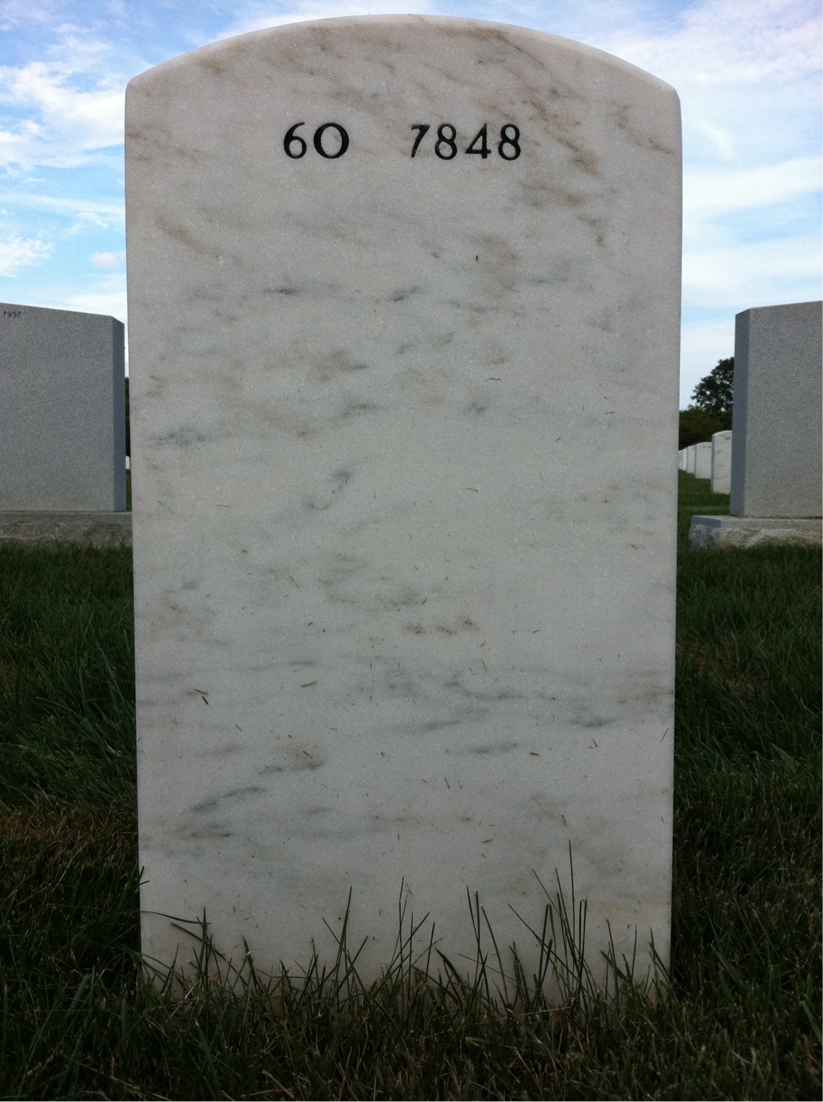 Back of headstone — Arthur Lewis