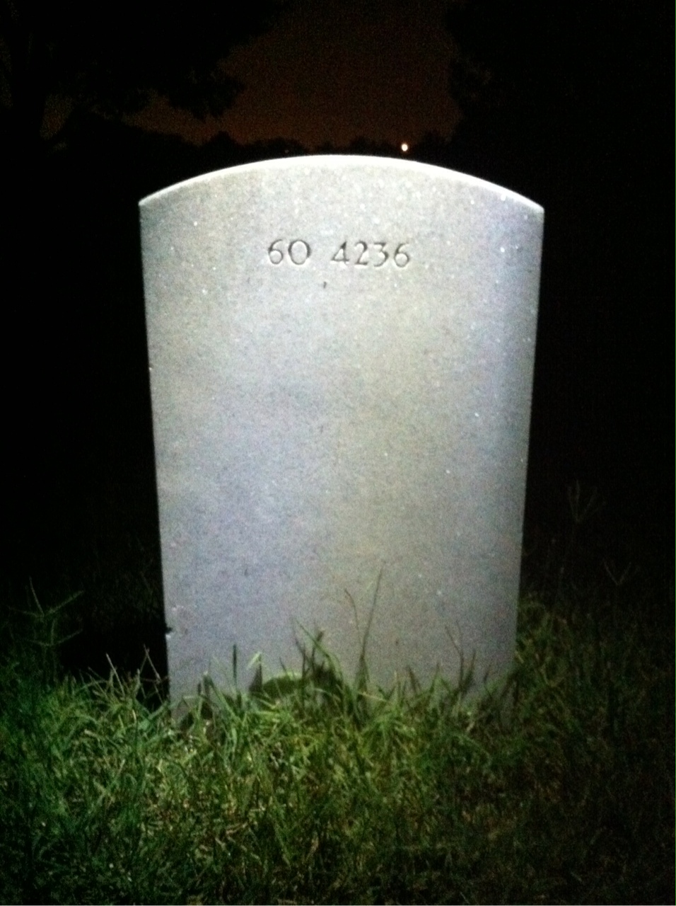 Back of headstone — Roque Acuavera