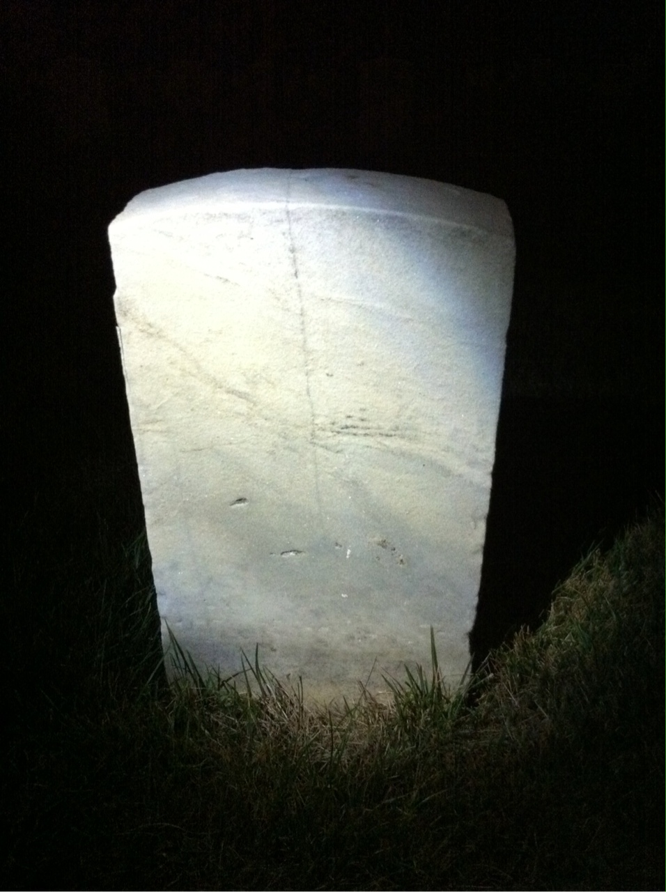 Back of headstone — Henry Moulton