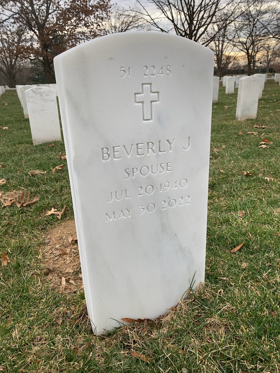 Back of headstone — Hugh Hunter