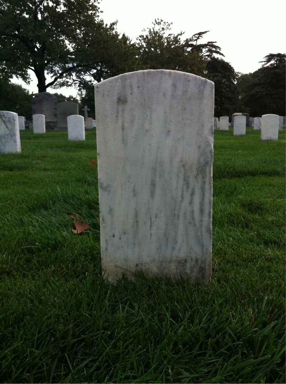 Back of headstone — Frank Atwood