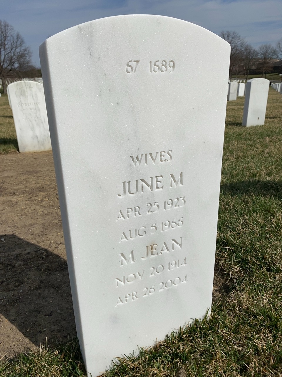Back of headstone — Samuel Lombardo
