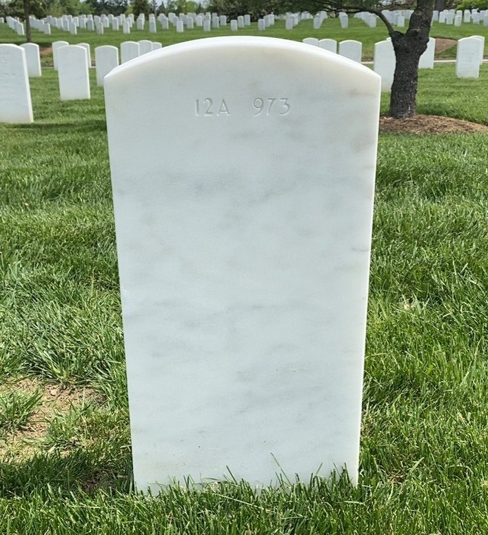Back of headstone — Levi Danford Hazlett