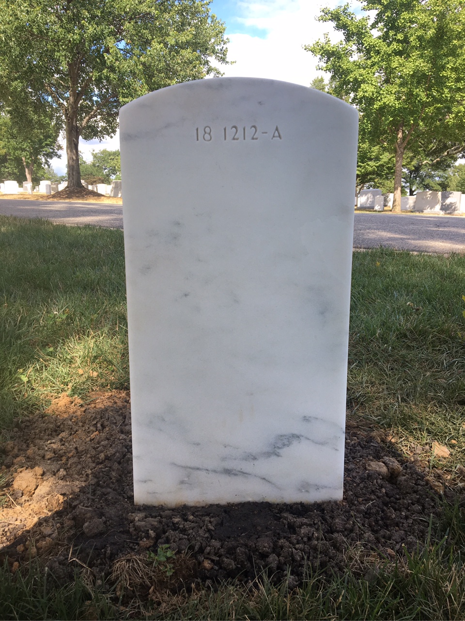 Back of headstone — Roy Braden