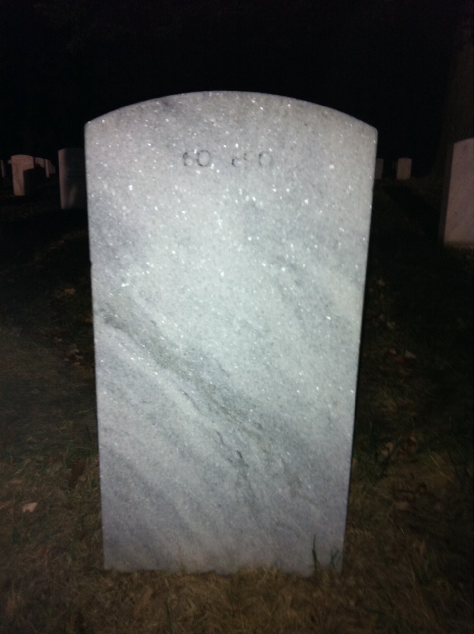 Back of headstone — William Monroe