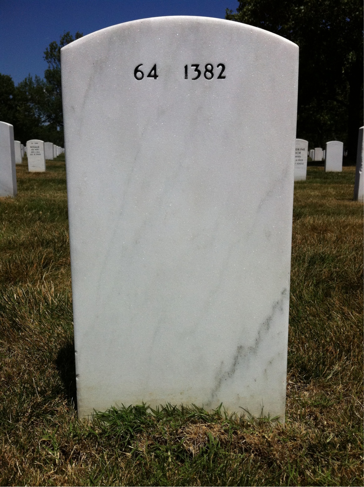 Back of headstone — Kenneth Macgregor