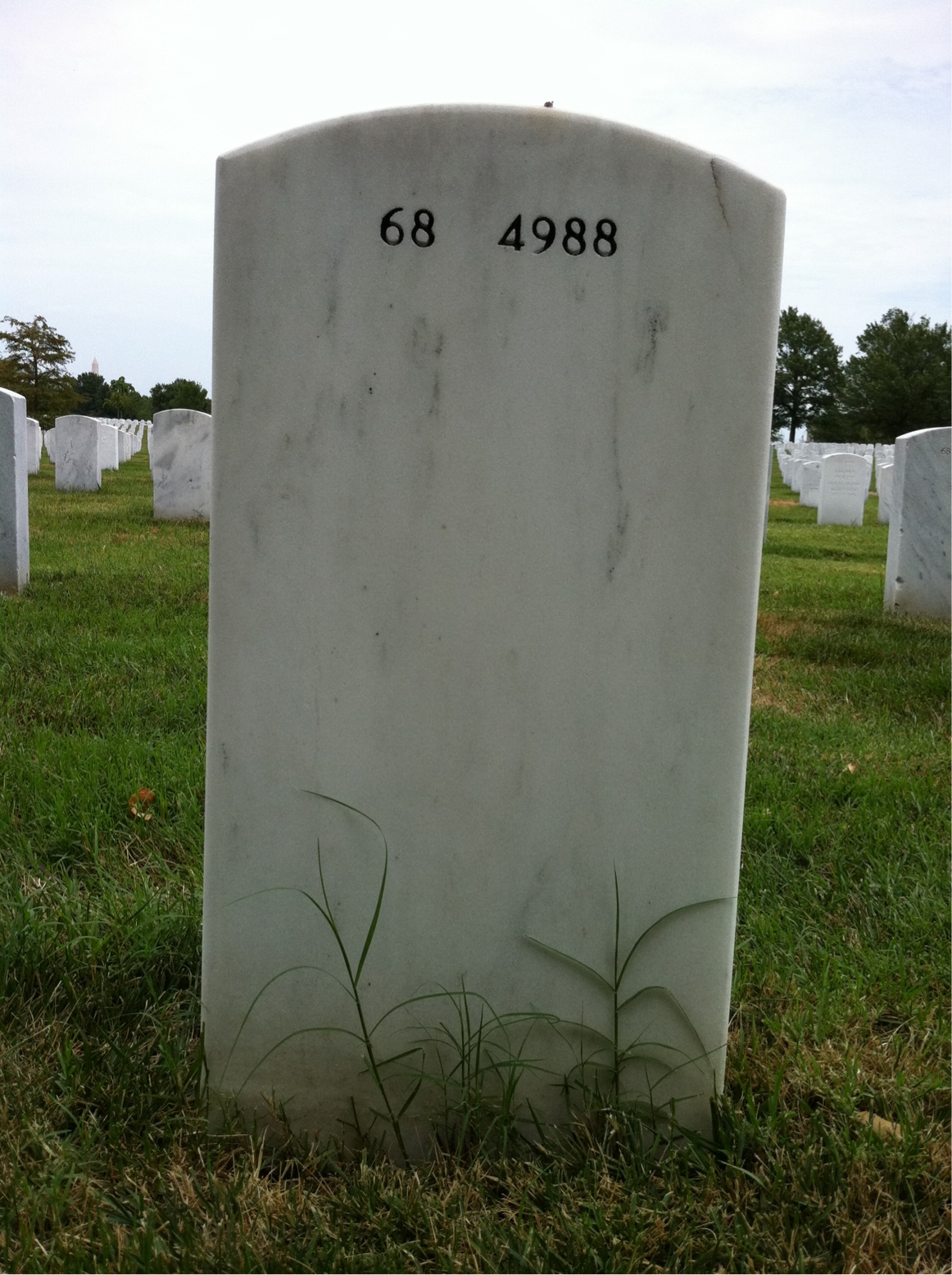 Back of headstone — Rafe Foster