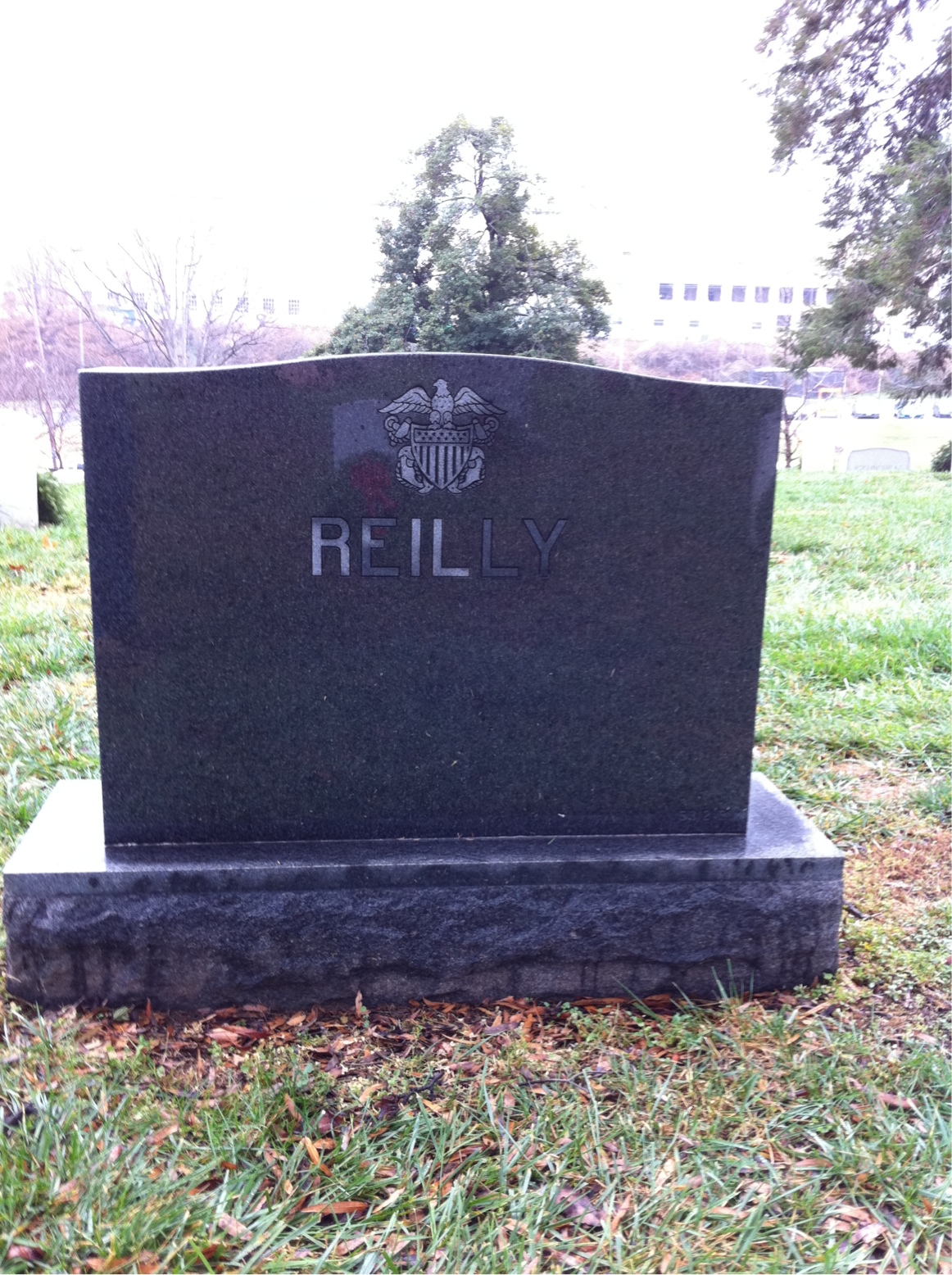 Back of headstone — John Reilly