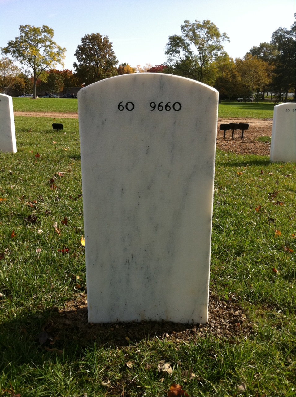 Back of headstone — Brenda Arrindell