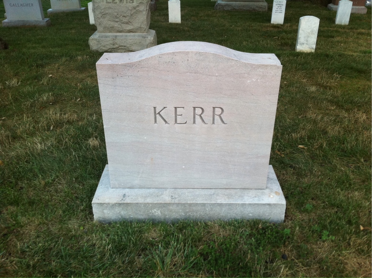 Headstone of Thomas R. Kerr