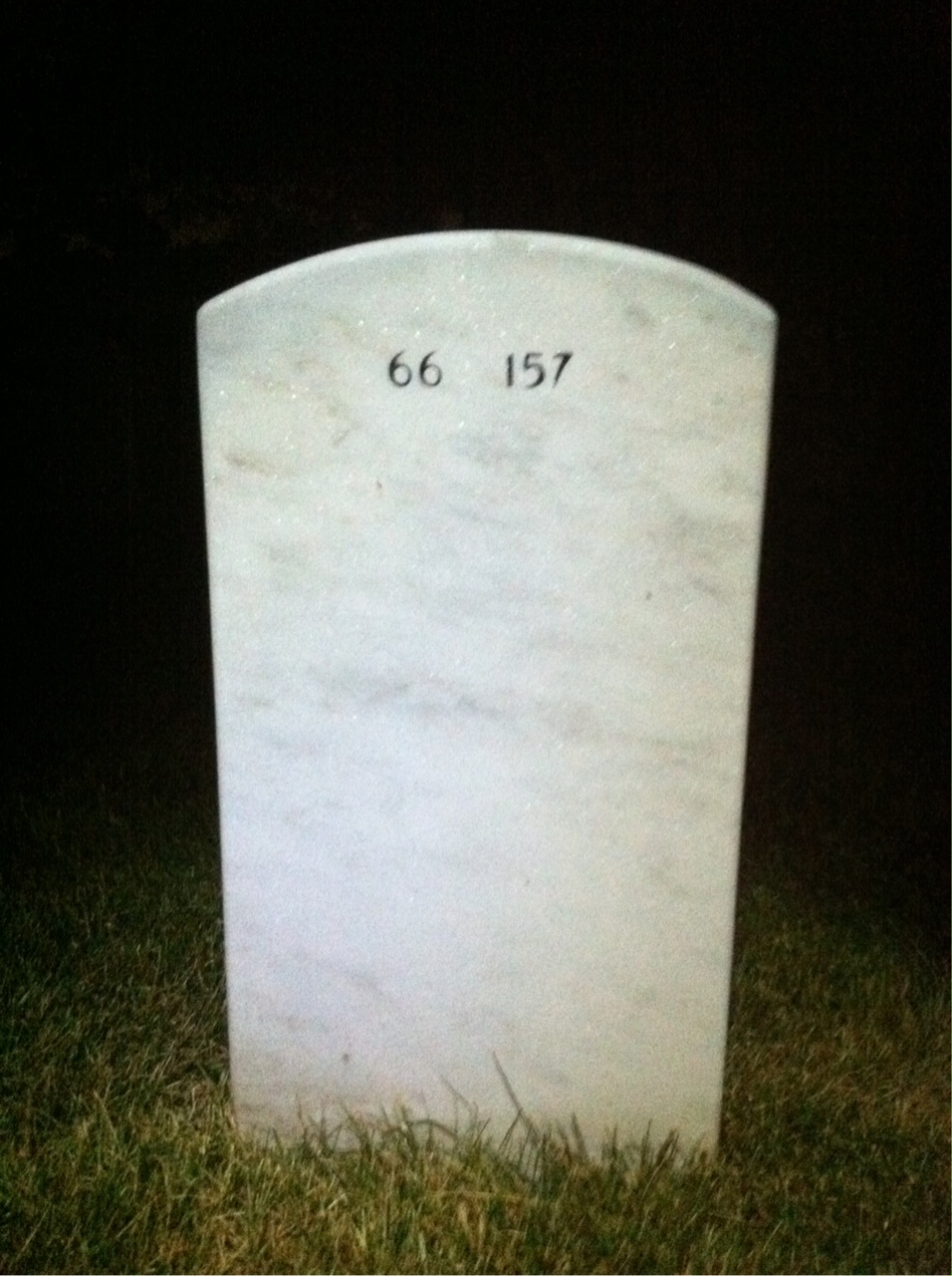 Back of headstone — Jay Gottshall