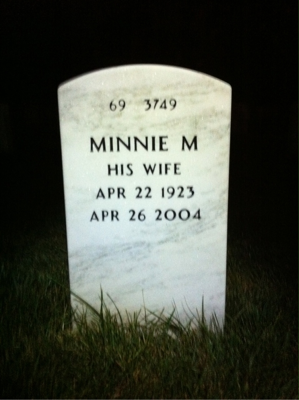 Back of headstone — Robert Barrett