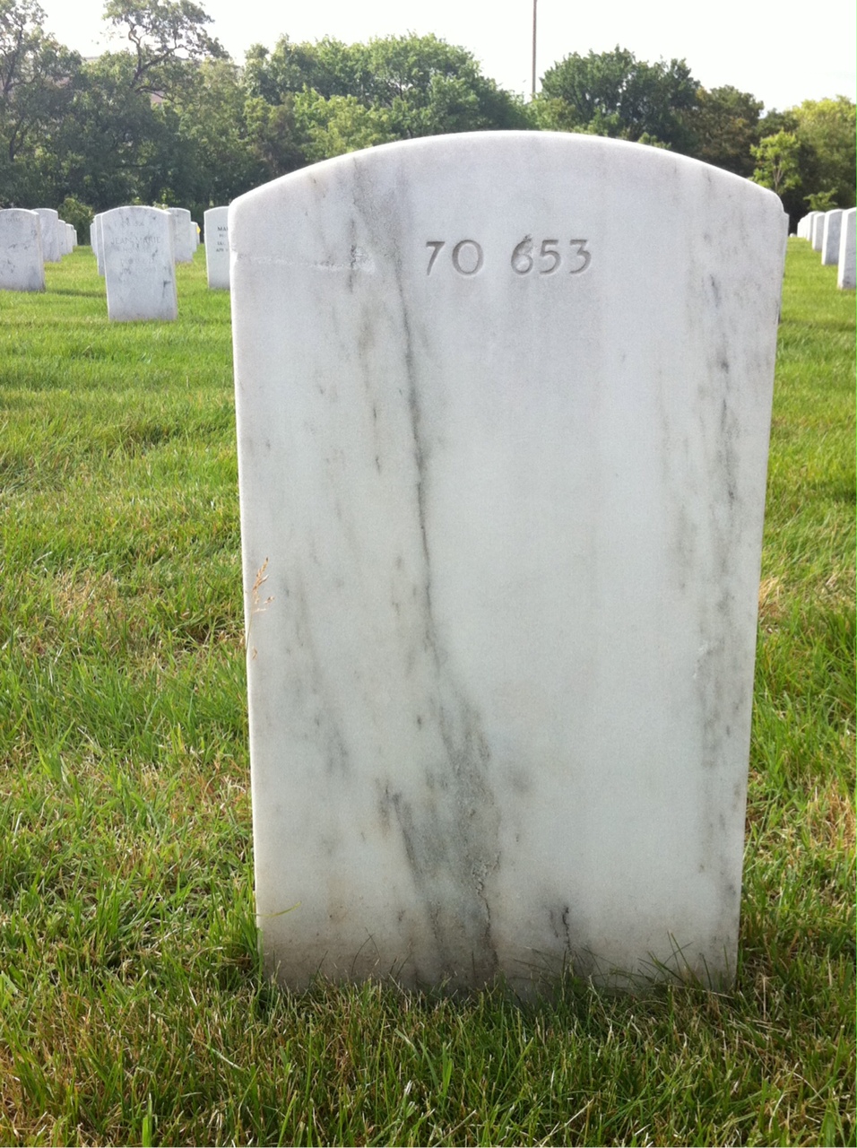 Back of headstone — William N Kinler