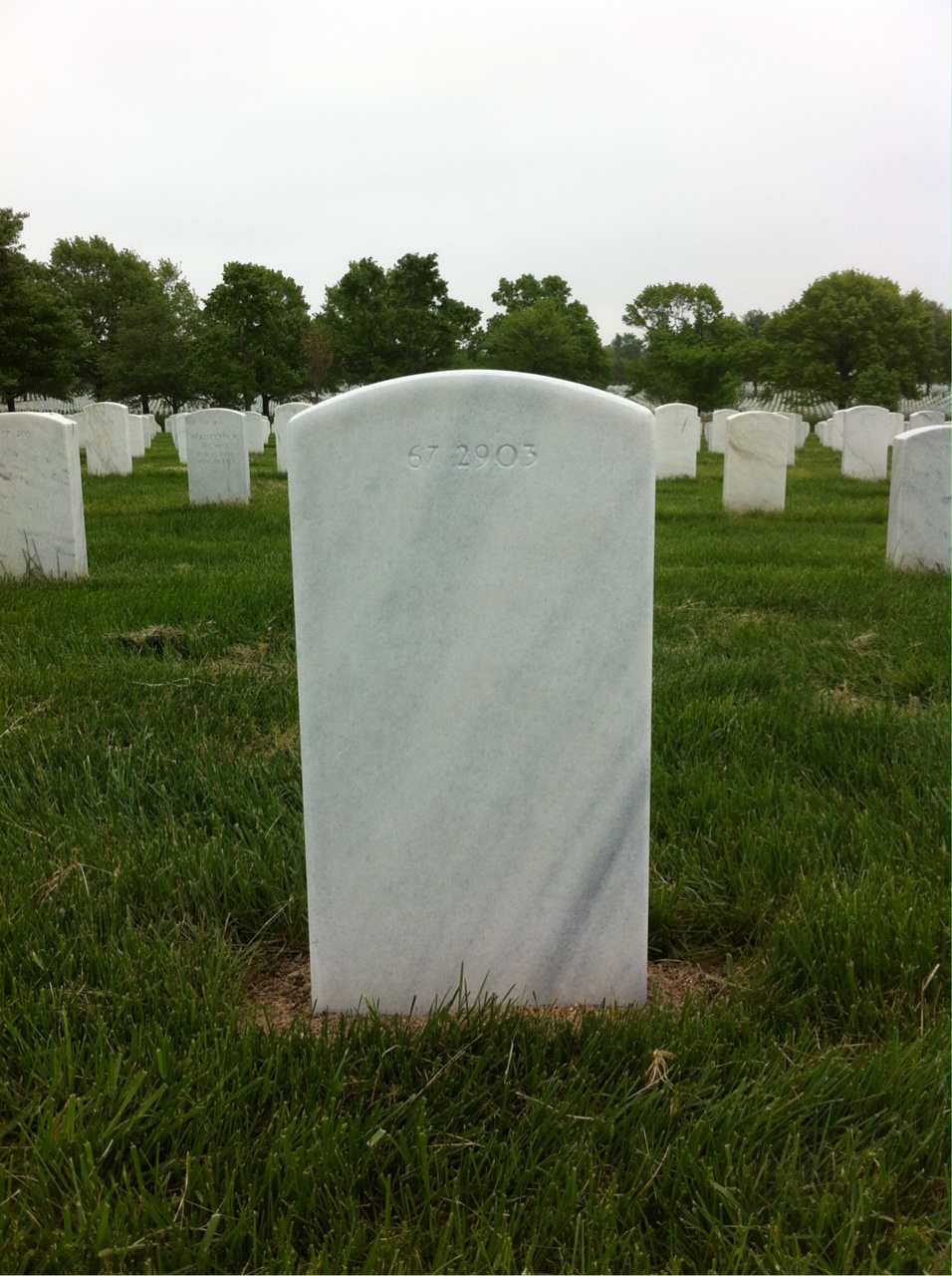 Back of headstone — Donald Agnew