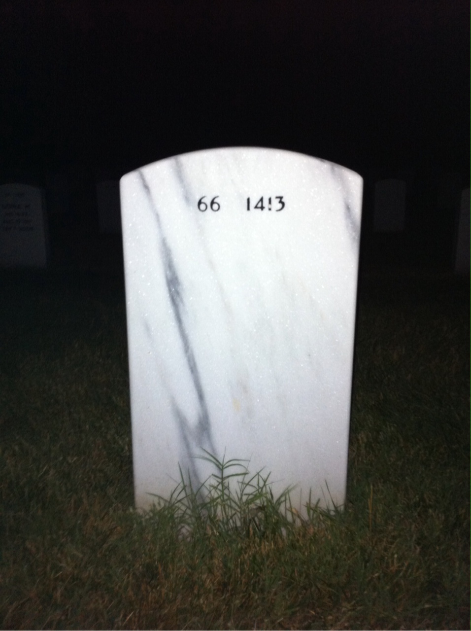Back of headstone — Rudolph Sellers