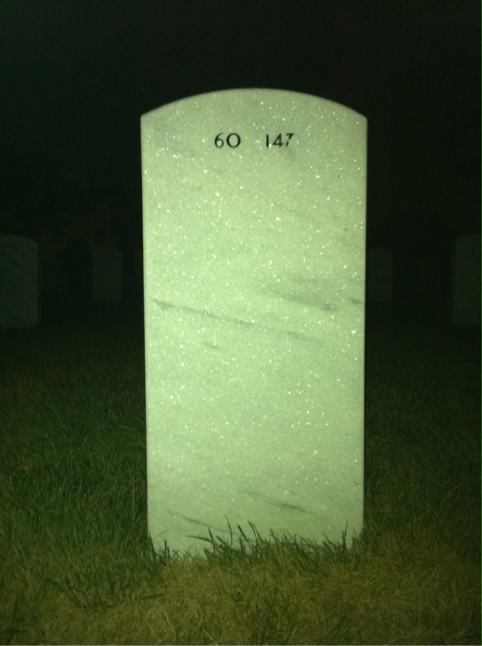 Back of headstone — Robert Adair