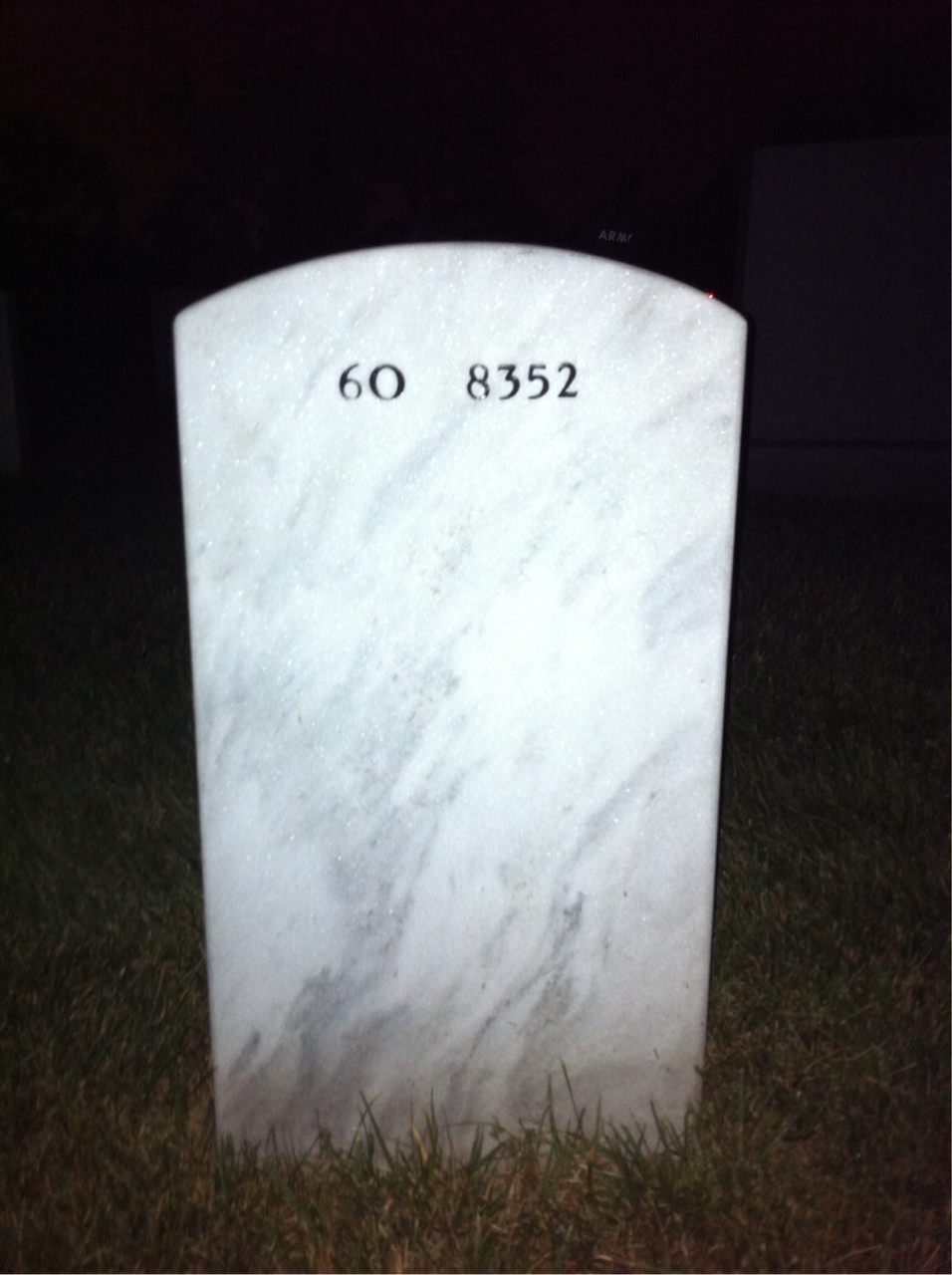 Back of headstone — Thomas Paschal