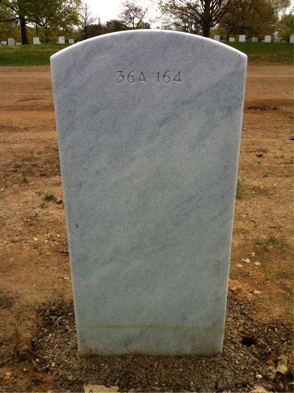 Back of headstone — Stanley Thaddeus Winarski