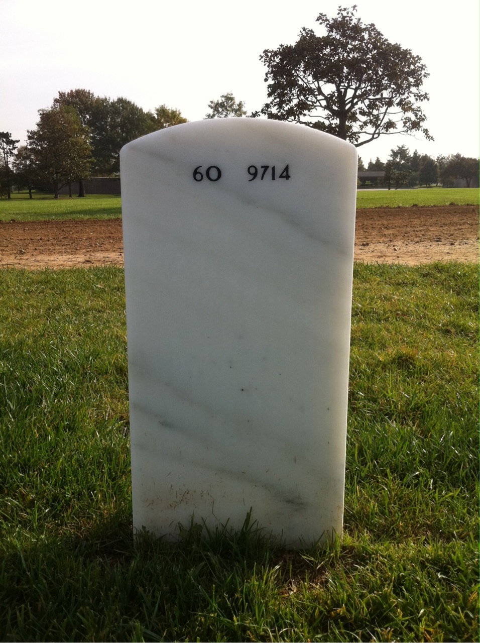 Back of headstone — Charles Arce
