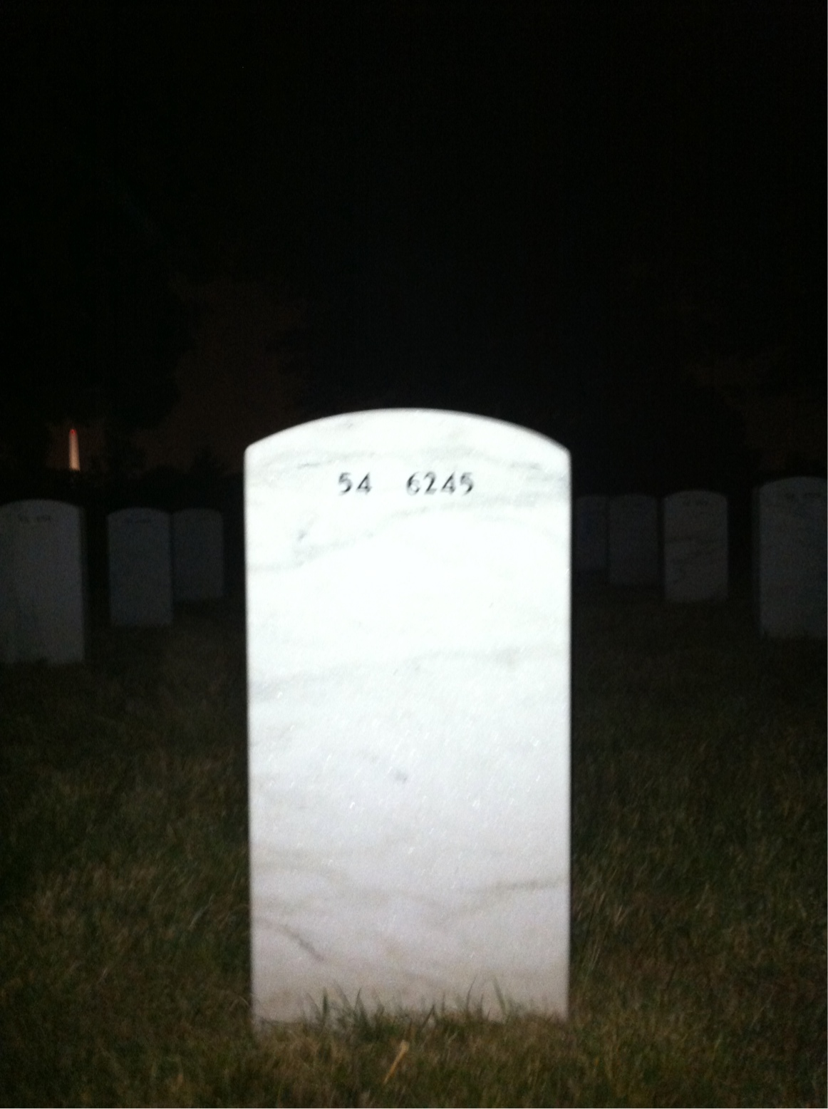 Back of headstone — William Hart
