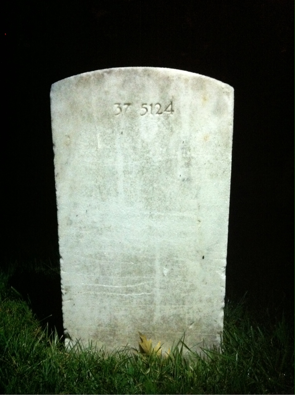 Back of headstone — James Jones