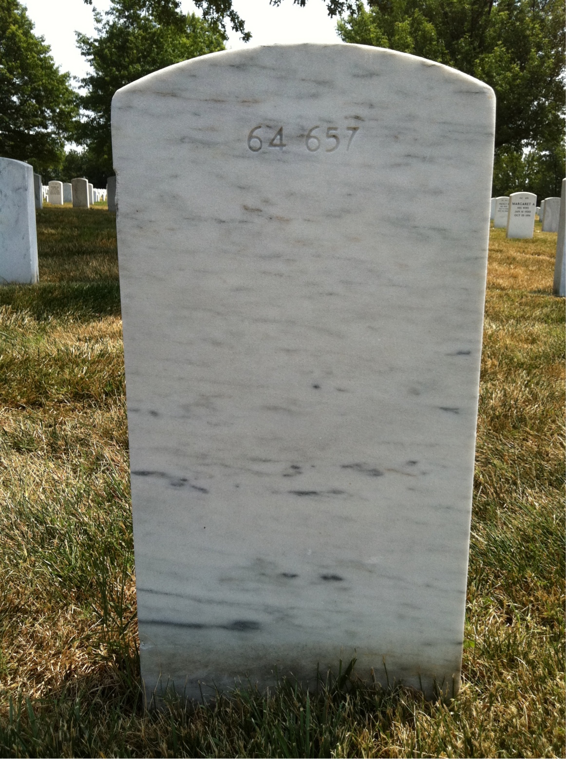 Back of headstone — Thomas Antenen