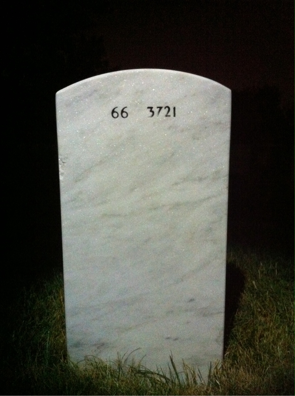 Back of headstone — Norman Steffen