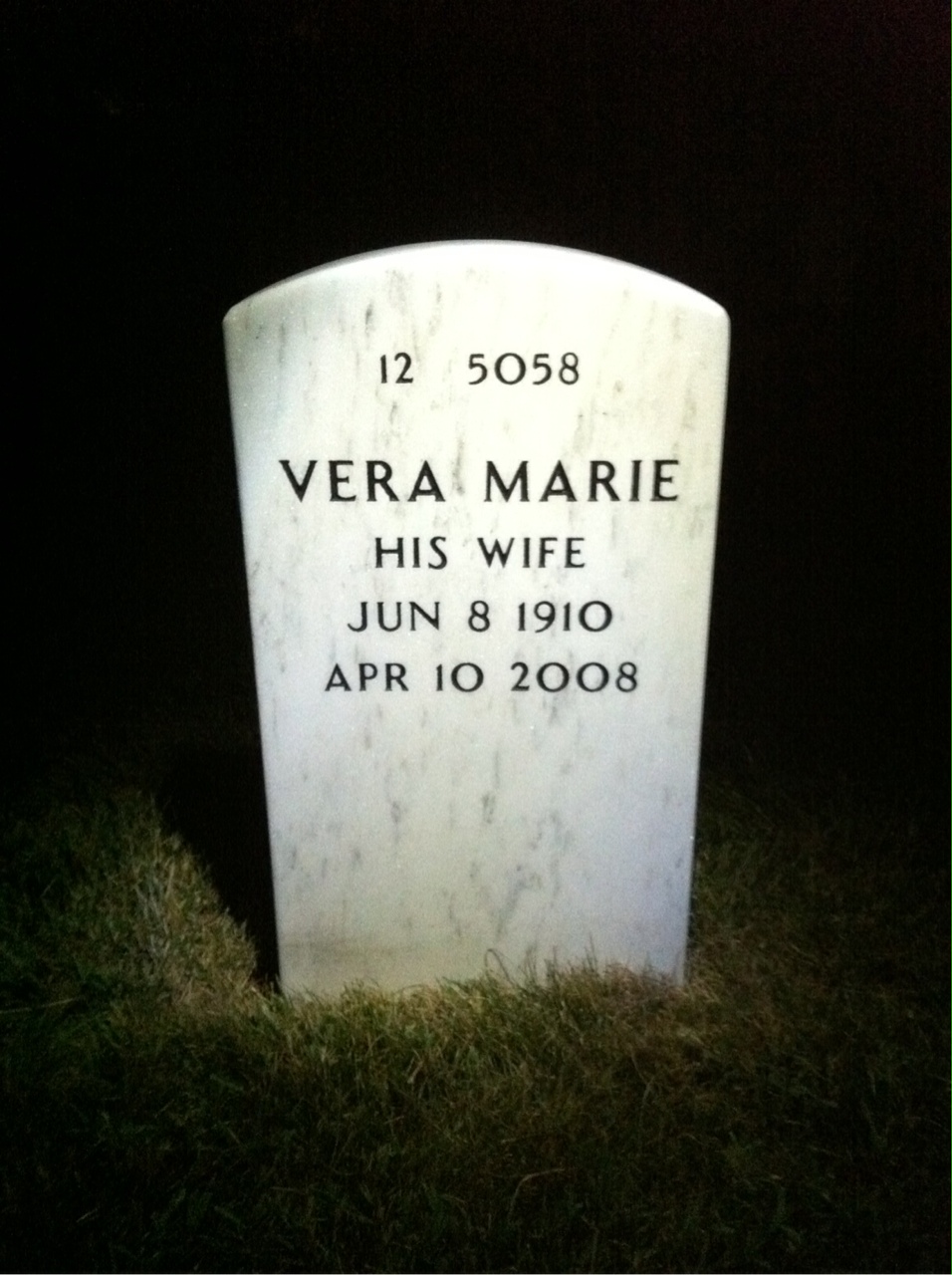 Back of headstone — Roswell Jorgensen